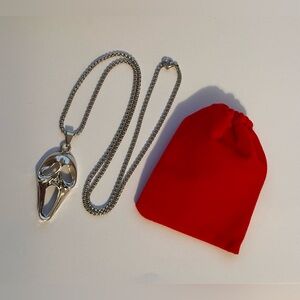 Men Necklace Ghost Face Mask Horror Pendan Classic Movie Scream Ghostface New